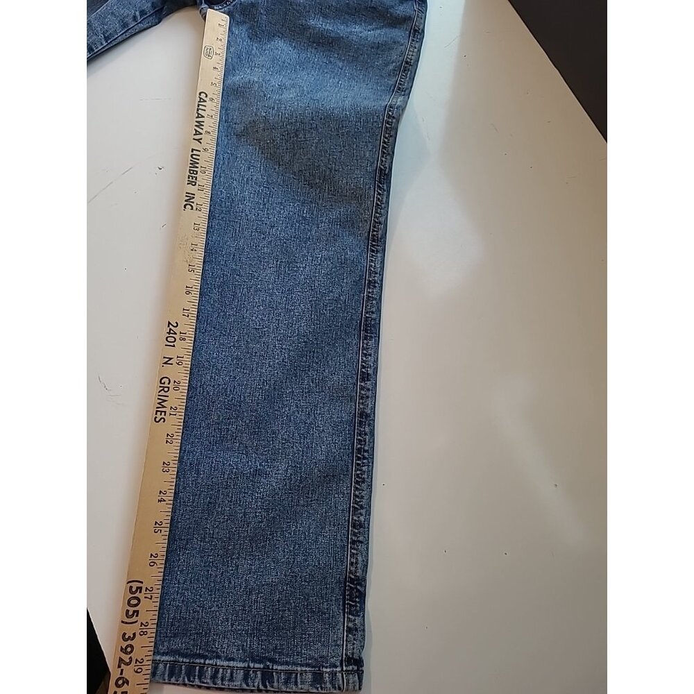 Wrangler Jeans Womens 7 Blue Straight Leg Stretch 5-Pocket 1018MWZSW 28x29 - Picture 11 of 14